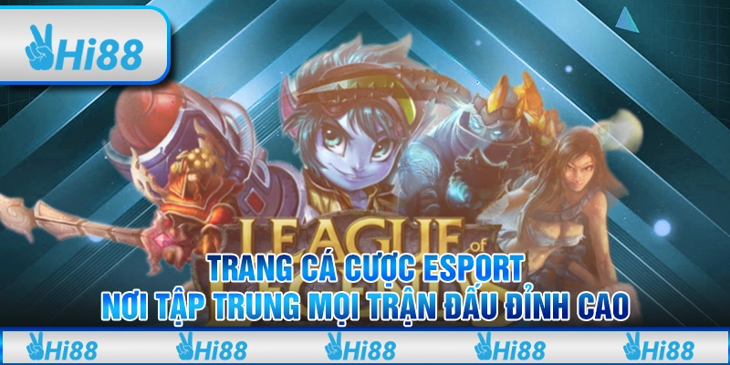 Trang cá cược esport – Nơi tập trung mọi trận đấu đỉnh cao