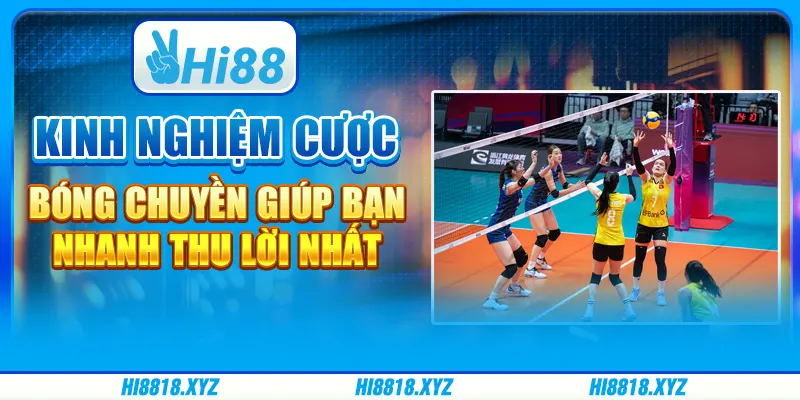 Kinh nghiệm cược bóng chuyền giúp bạn nhanh thu lời nhất