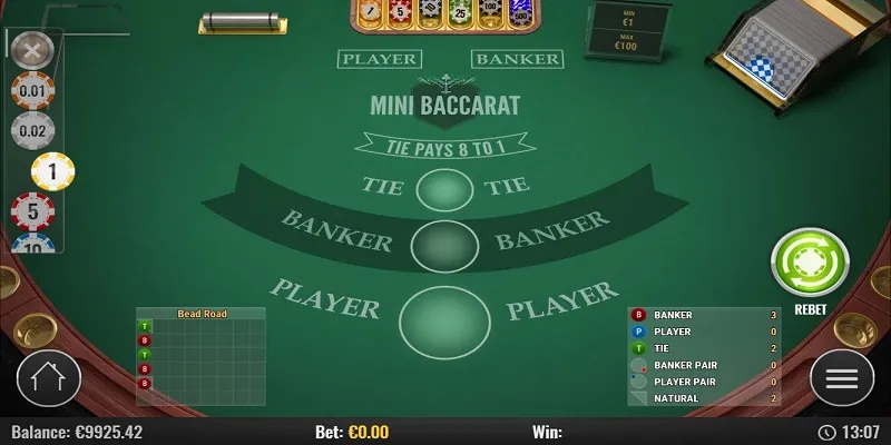 Mini baccarat nơi mọi trải nghiệm đều được tinh gọn nhưng vẫn giữ trọn sự thú vị
