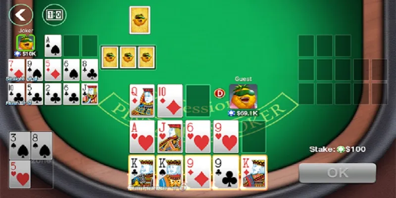 Kinh nghiệm đánh Poker Pineapple bách chiến bách thắng