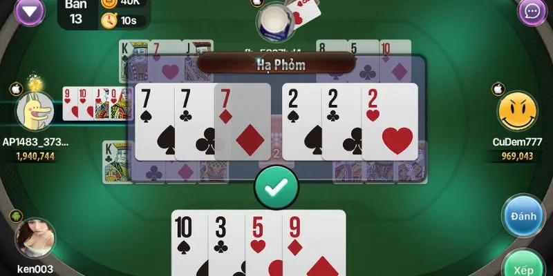 Các bí kíp đánh phỏm giỏi dễ dàng thắng nhanh chóng