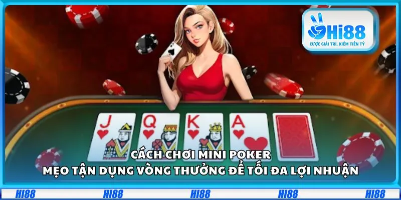 Cách chơi Mini Poker: Mẹo tận dụng vòng thưởng để tối đa lợi nhuận